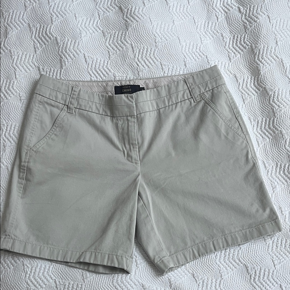 J Crew Light Taupe Chino Shorts 7” inseam